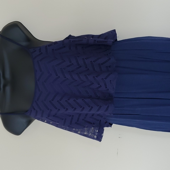 Blue maxi dress. Linen feeling - Picture 2 of 6